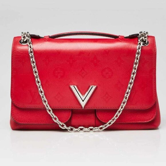 Louis Vuitton Rubis Monogram Leather Very Chain Bag - Picture 4 of 11